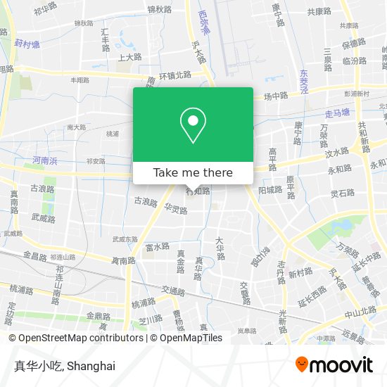 真华小吃 map