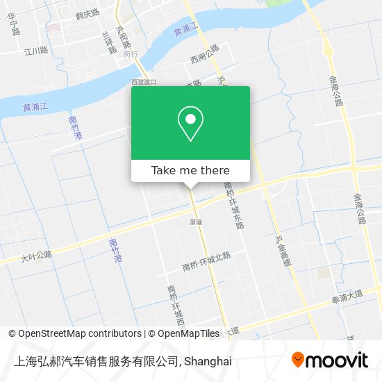上海弘郝汽车销售服务有限公司 map