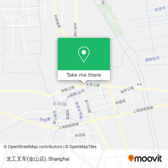 龙工叉车(金山店) map