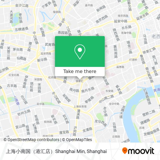 上海小南国（港汇店）Shanghai Min map