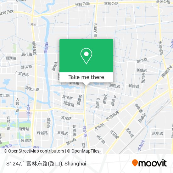 S124/广富林东路(路口) map