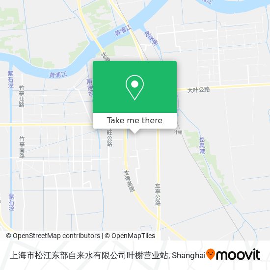 上海市松江东部自来水有限公司叶榭营业站 map