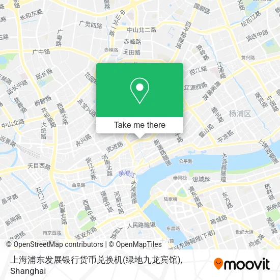 上海浦东发展银行货币兑换机(绿地九龙宾馆) map