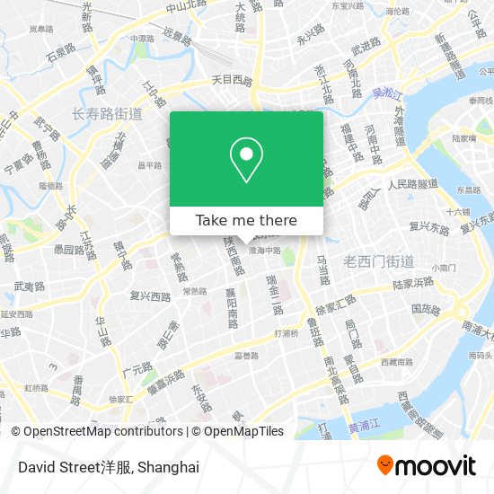 David Street洋服 map