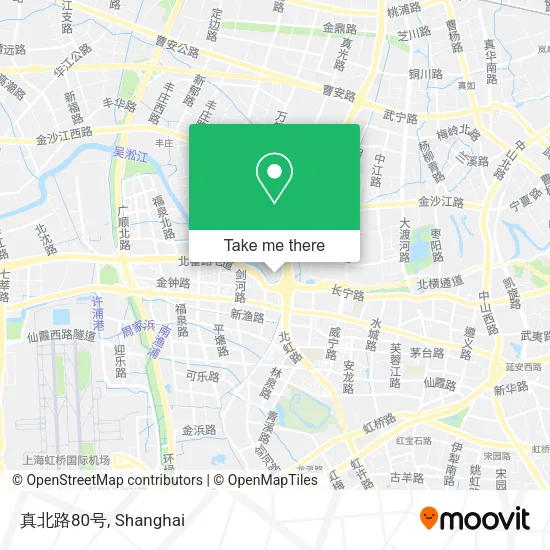 真北路80号 map