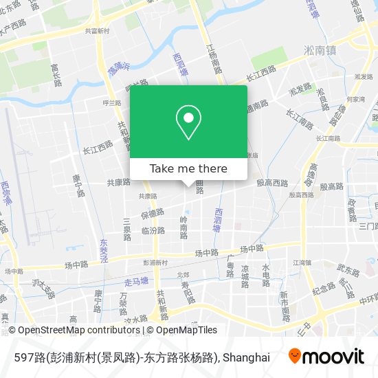 597路(彭浦新村(景凤路)-东方路张杨路) map