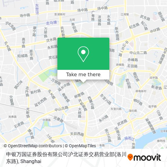 申银万国证券股份有限公司沪北证券交易营业部(洛川东路) map