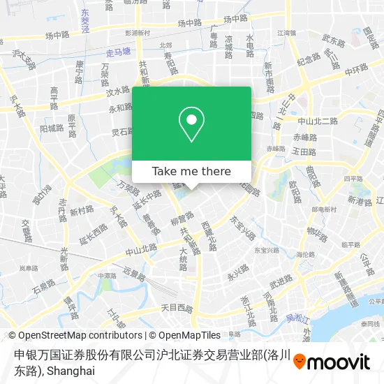 申银万国证券股份有限公司沪北证券交易营业部(洛川东路) map