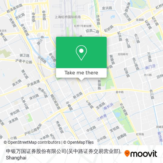 申银万国证券股份有限公司(吴中路证券交易营业部) map