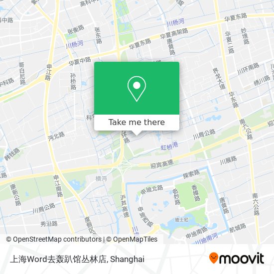 上海Word去轰趴馆丛林店 map