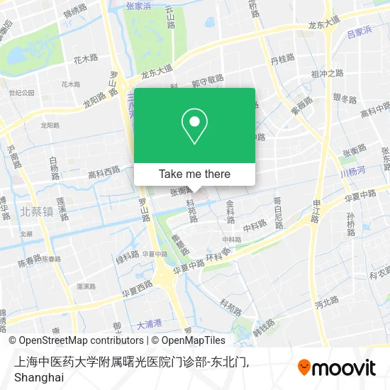 上海中医药大学附属曙光医院门诊部-东北门 map