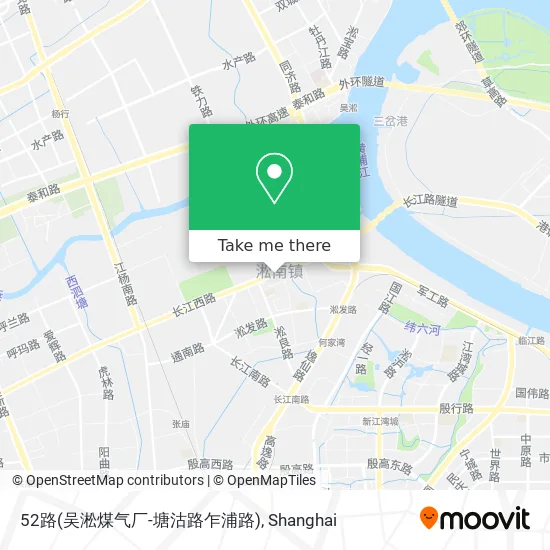 52路(吴淞煤气厂-塘沽路乍浦路) map