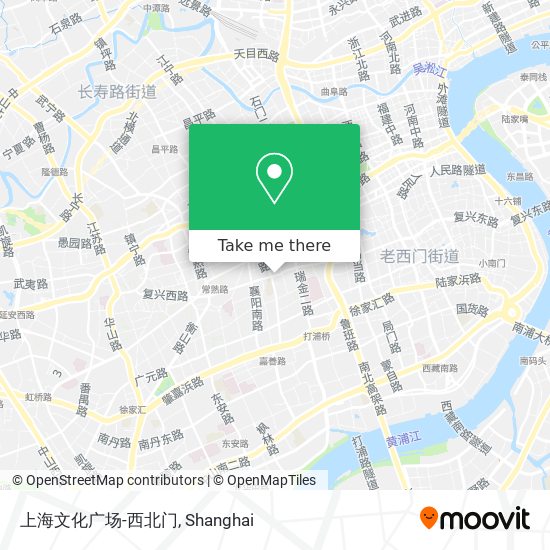 上海文化广场-西北门 map