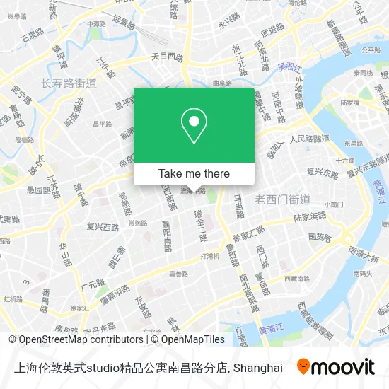 上海伦敦英式studio精品公寓南昌路分店 map