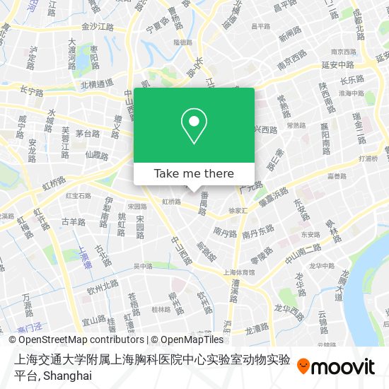 上海交通大学附属上海胸科医院中心实验室动物实验平台 map