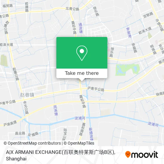 A|X ARMANI EXCHANGE(百联奥特莱斯广场B区) map