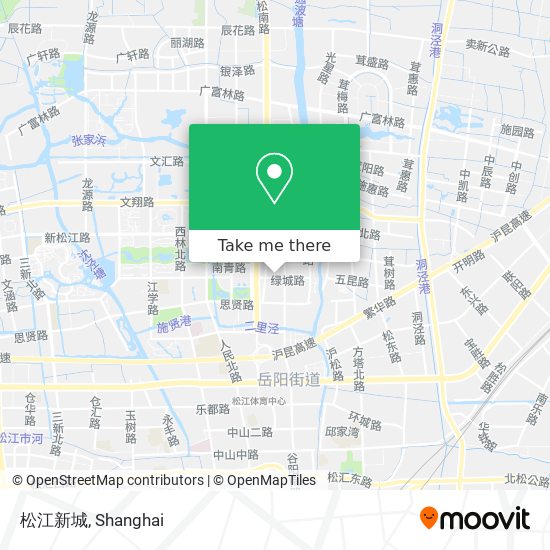 松江新城 map