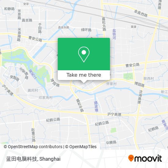 蓝田电脑科技 map
