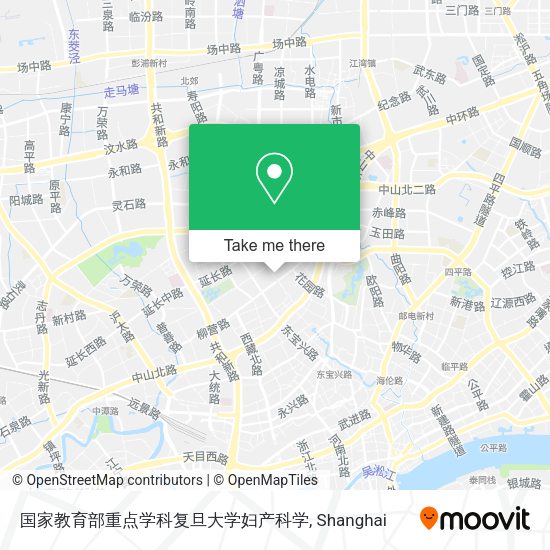 国家教育部重点学科复旦大学妇产科学 map