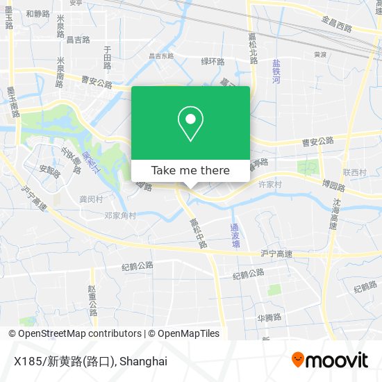 X185/新黄路(路口) map