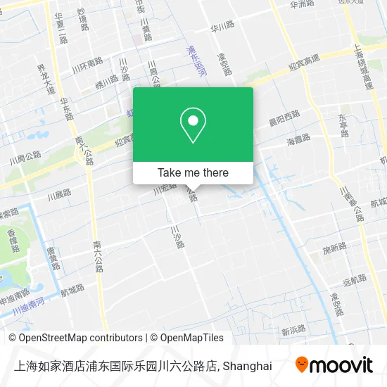 上海如家酒店浦东国际乐园川六公路店 map