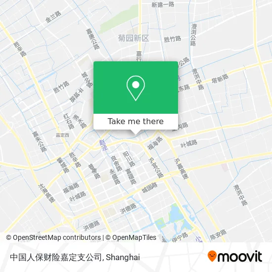 中国人保财险嘉定支公司 map