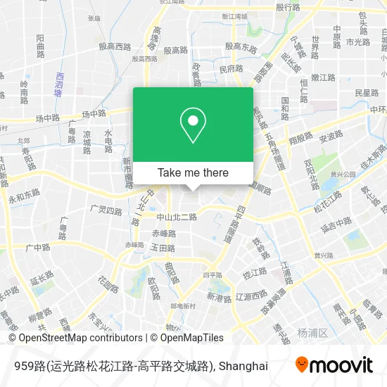 959路(运光路松花江路-高平路交城路) map