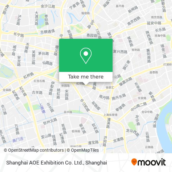 Shanghai AOE Exhibition Co. Ltd. map