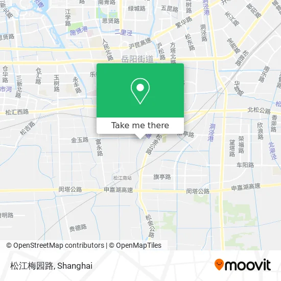 松江梅园路 map