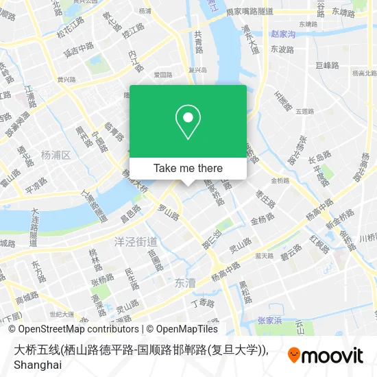 大桥五线(栖山路德平路-国顺路邯郸路(复旦大学)) map