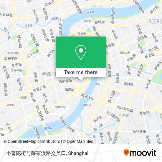 小普陀街与薛家浜路交叉口 map
