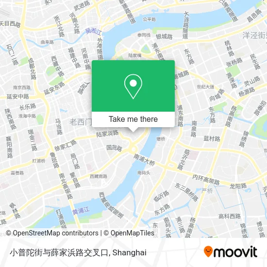小普陀街与薛家浜路交叉口 map
