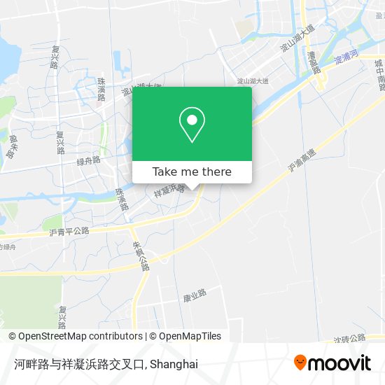 河畔路与祥凝浜路交叉口 map