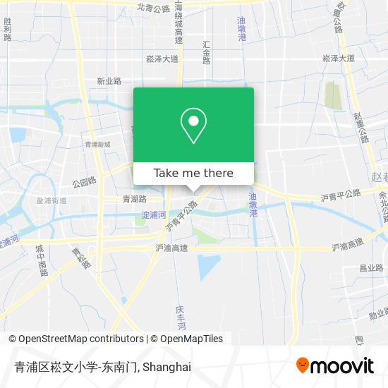 青浦区崧文小学-东南门 map