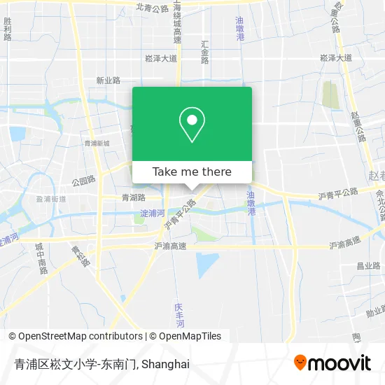 青浦区崧文小学-东南门 map