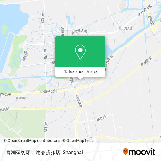 喜淘家纺床上用品折扣店 map