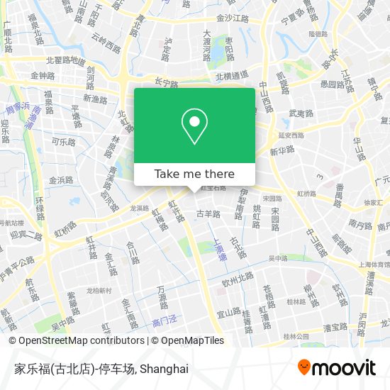 家乐福(古北店)-停车场 map