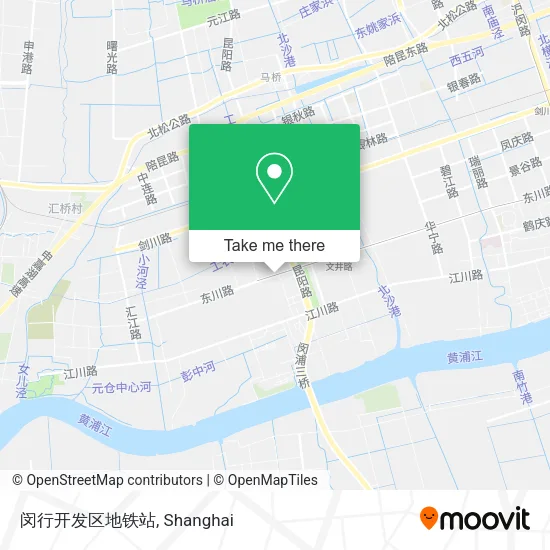 闵行开发区地铁站 map