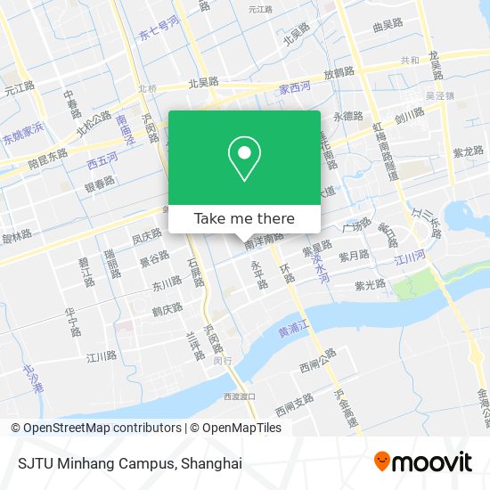 SJTU Minhang Campus map