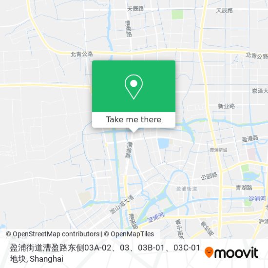 盈浦街道漕盈路东侧03A-02、03、03B-01、03C-01地块 map