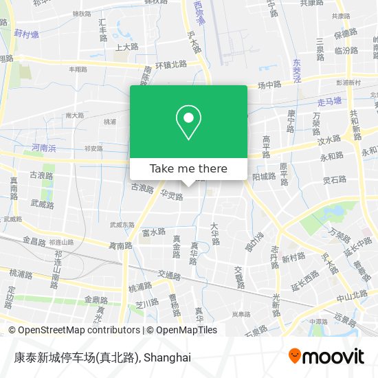 康泰新城停车场(真北路) map