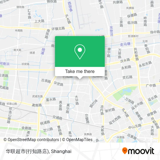 华联超市(行知路店) map