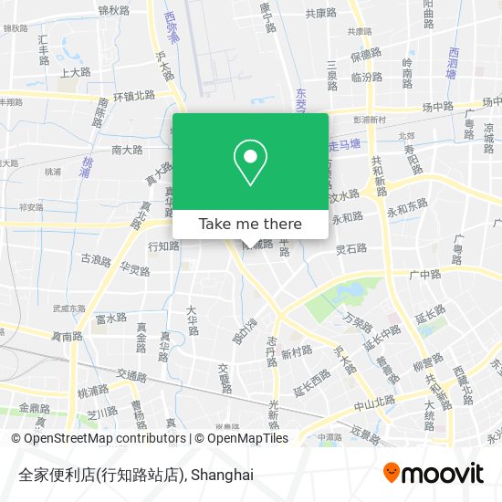 全家便利店(行知路站店) map