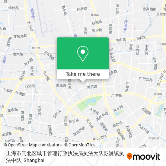 上海市闸北区城市管理行政执法局执法大队彭浦镇执法中队 map