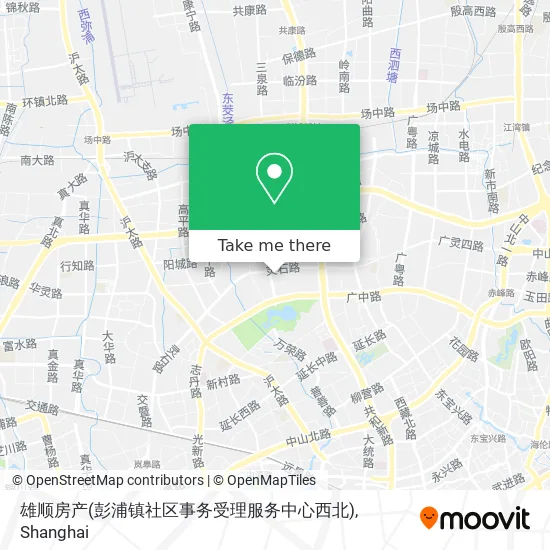 雄顺房产(彭浦镇社区事务受理服务中心西北) map