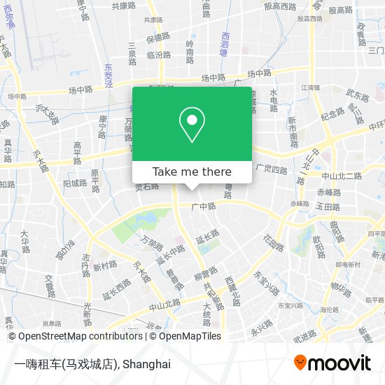 一嗨租车(马戏城店) map