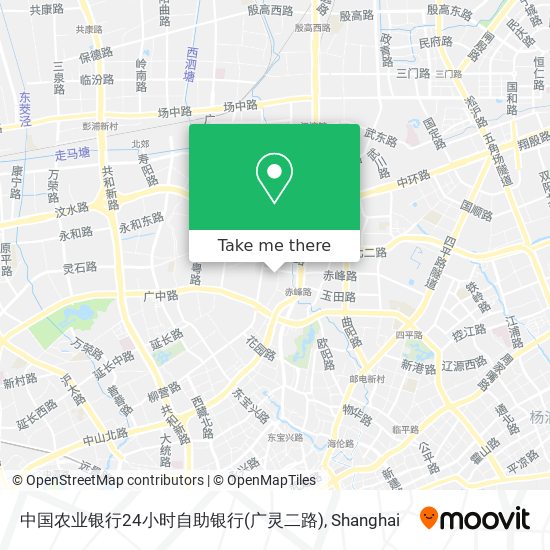 中国农业银行24小时自助银行(广灵二路) map
