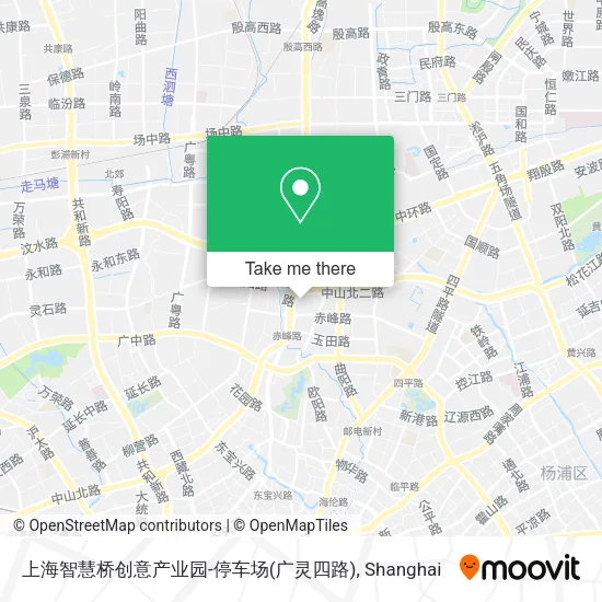 上海智慧桥创意产业园-停车场(广灵四路) map