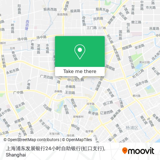 上海浦东发展银行24小时自助银行(虹口支行) map