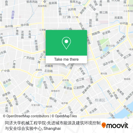 同济大学机械工程学院-先进城市能源及建筑环境控制与安全综合实验中心 map